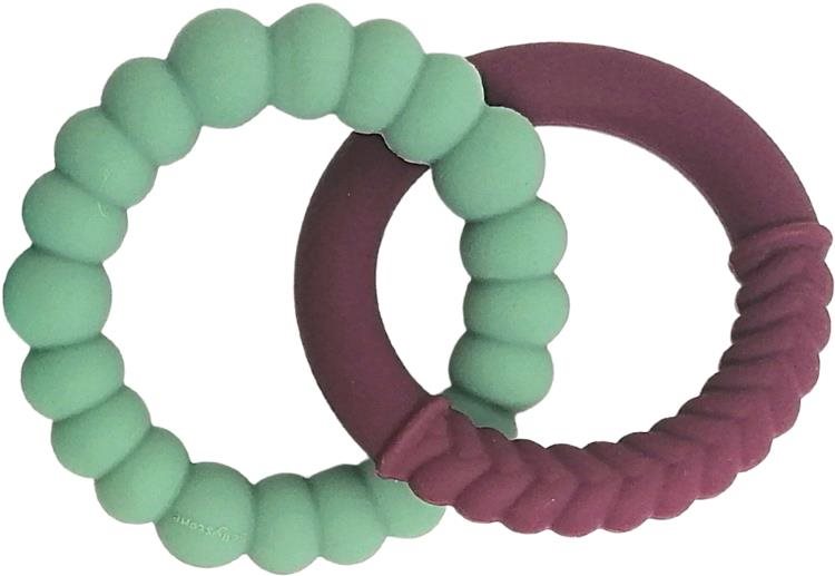 Jellystone Designs Hryzadlo Slnko zelené / fialové