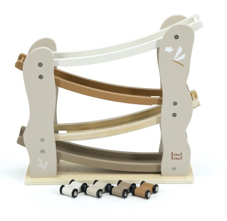 Label Label Dráha na autá nugátová