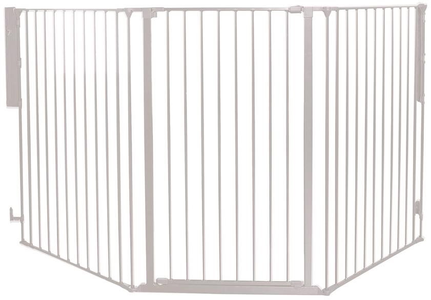 BabyDan DogSpace Rocky L extra vysoká 105 cm biela