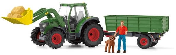 Schleich Traktor s prívesom 42608