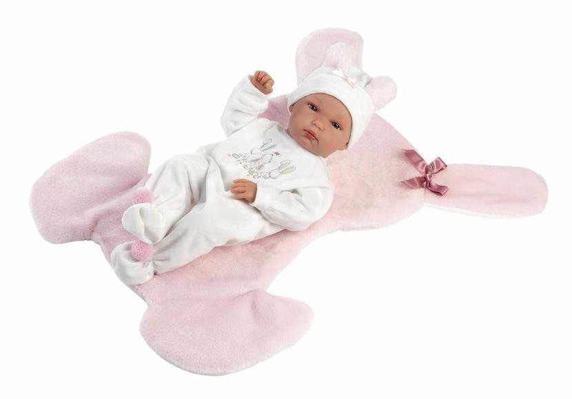 Llorens 63598 New Born Dievčatko – realistická bábika bábätko s celovinylovým telom – 35 cm