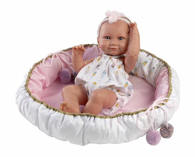 Llorens 73806 New Born Dievčatko – realistická bábika bábätko s celovinylovým telom – 40 cm