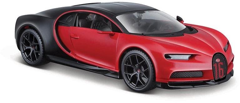 Maisto Bugatti Chiron Sport, červeno-čierna