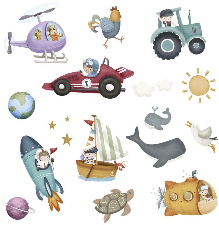 Little Dutch Detské tetovanie Jim & Friends