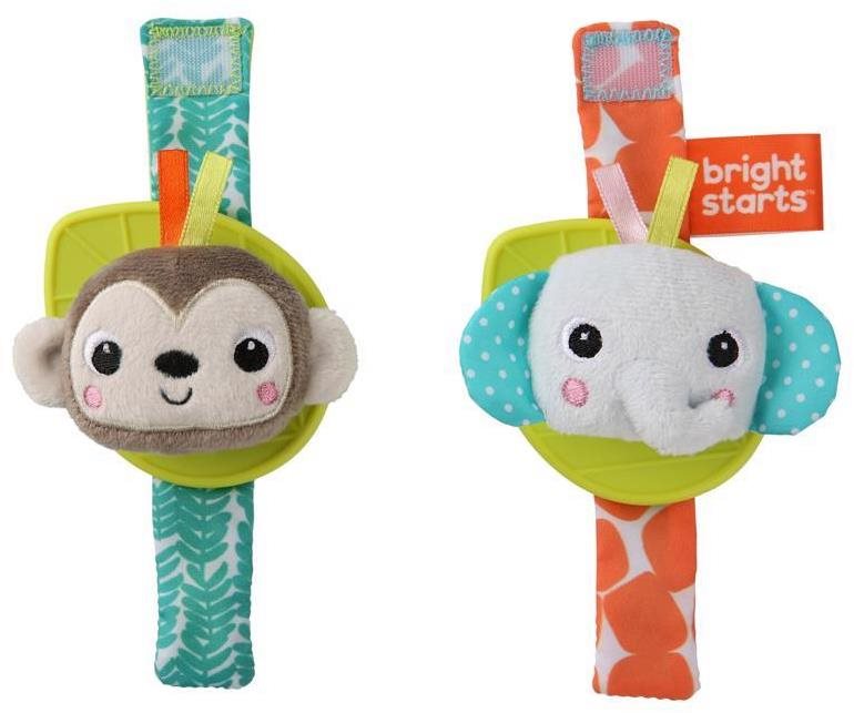 Bright Starts Opica/slon na ruku 2 ks