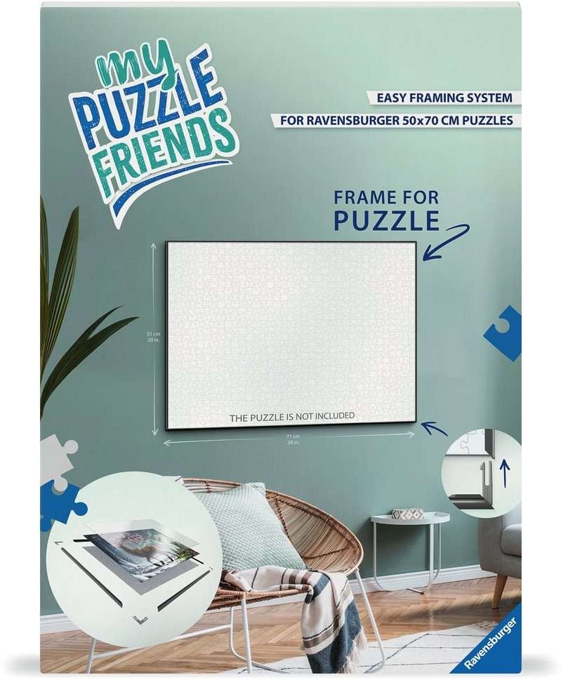 Ravensburger 120012481 Rám na puzzle biely 70 × 50 cm