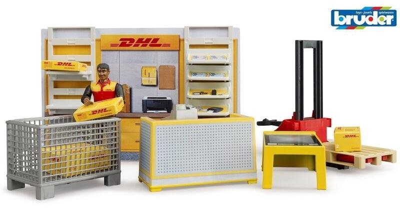 Bruder Bworld 62251 Pobočka prepravcu DHL s figúrkou