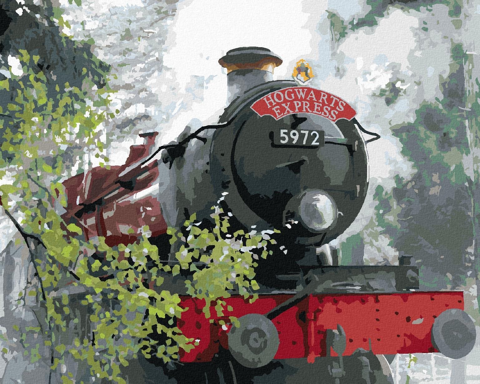 Zuty – Maľovanie podľa čísel – Rokfortský expres na ceste (Harry Potter), 40 × 50 cm, plátno + rám