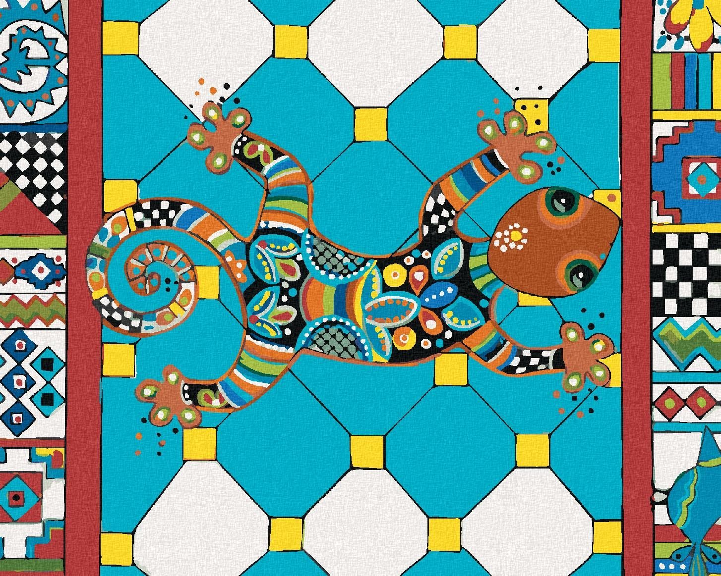 Zuty – Maľovanie Podľa Čísel – Chameleón (Jonna James), 40 × 50 cm, Plátno