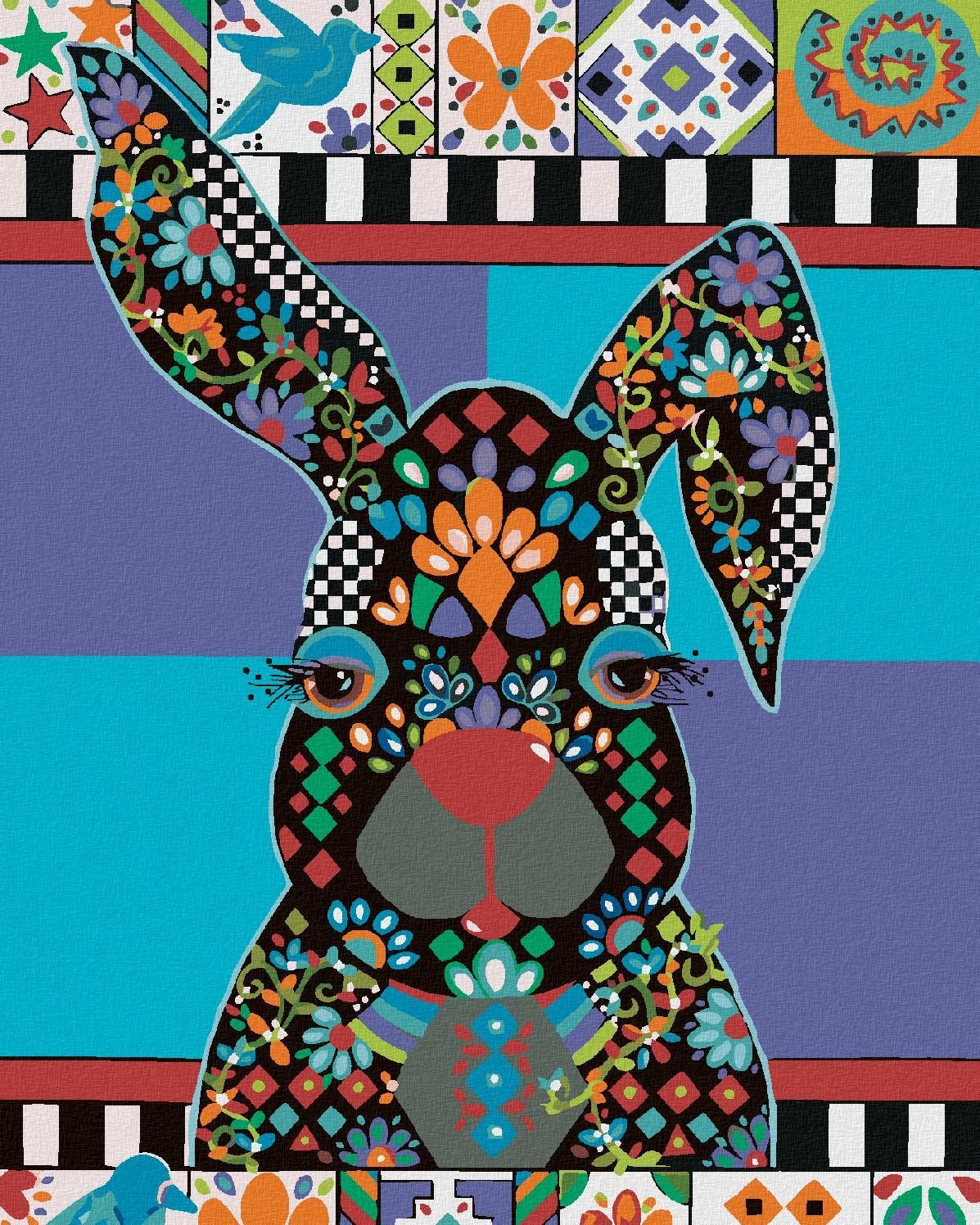 Zuty – Maľovanie Podľa Čísel – Zajac 2 (Jonna James), 80 × 100 cm, Plátno + Rám