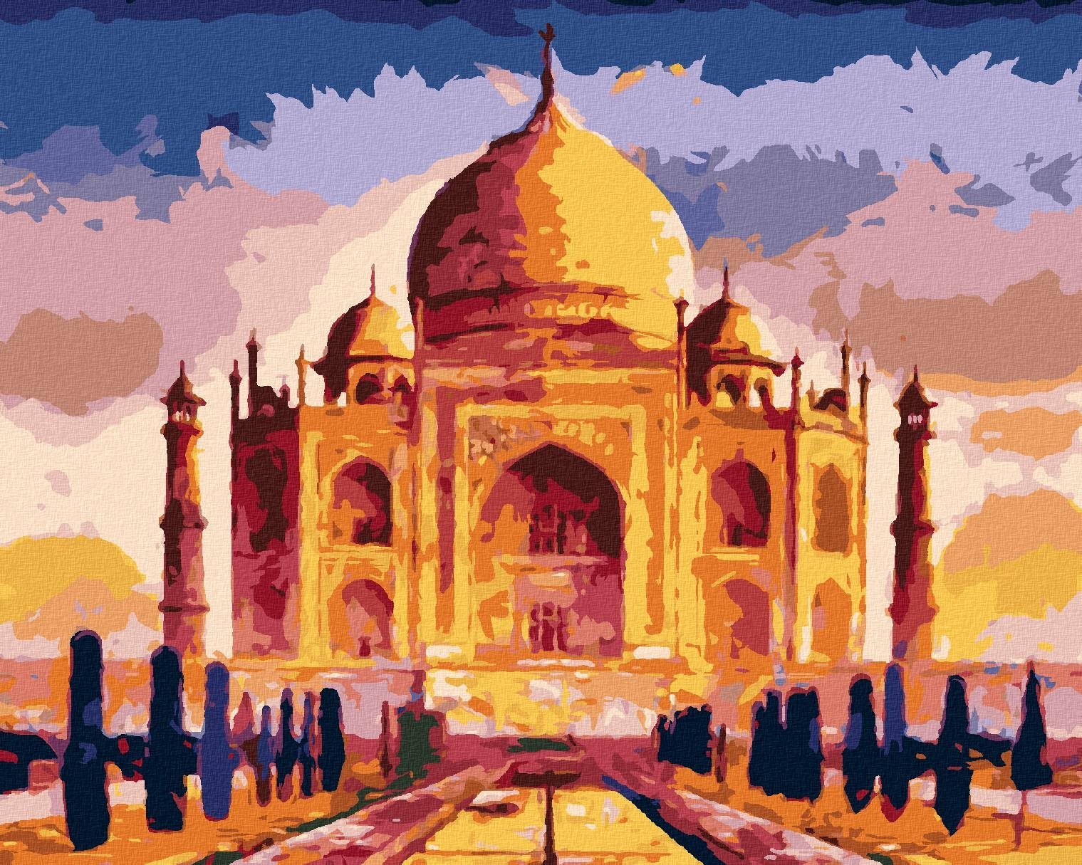 Zuty – Maľovanie Podľa Čísel – Taj Mahal, 40 × 50 cm, Plátno