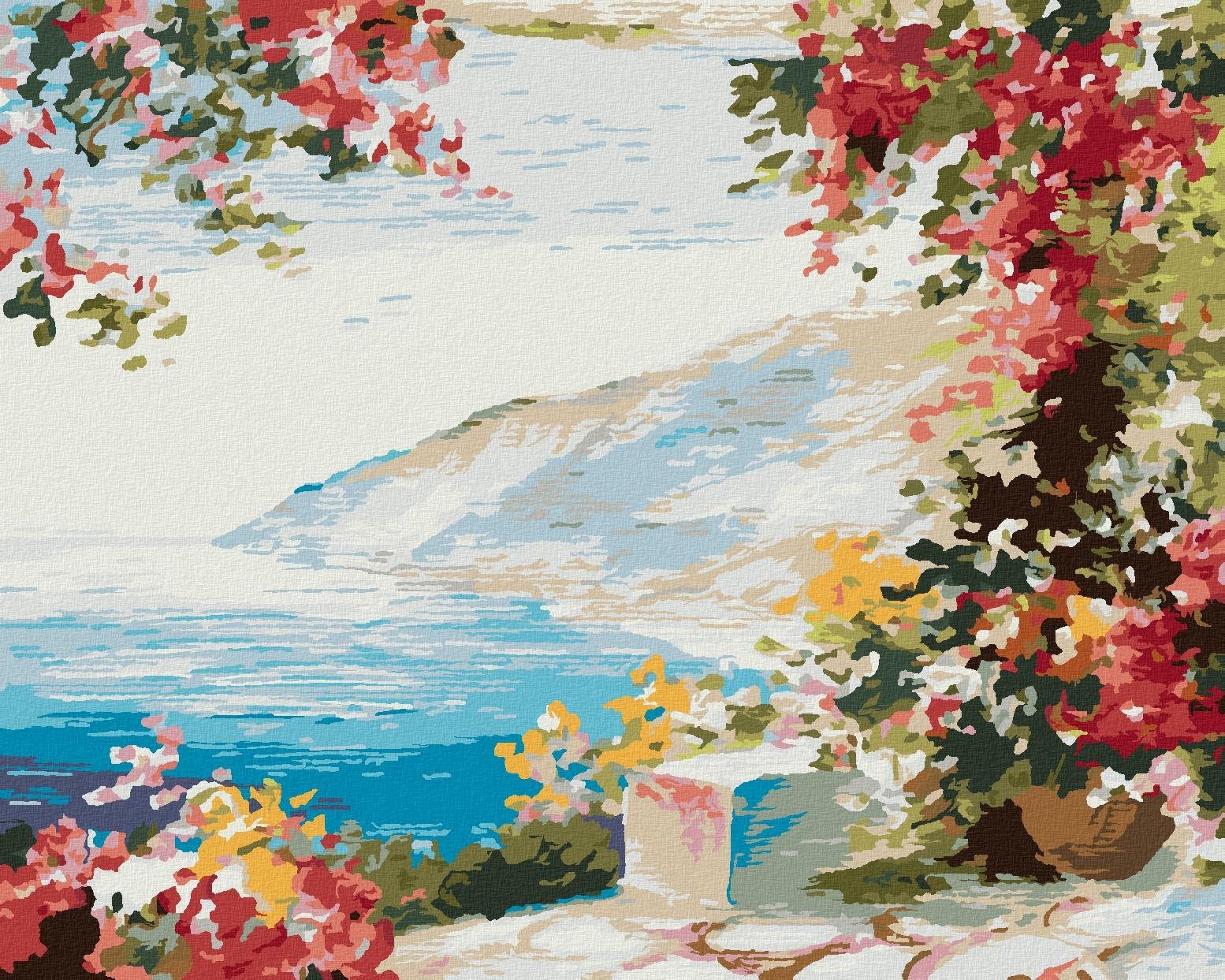 Zuty – Maľovanie Podľa Čísel – Dom Pri Mori, 40 × 50 cm, Plátno + Rám