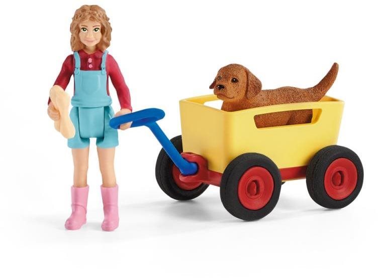 Schleich - Výlet s ručným vozíkom 42543