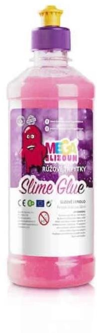 Megaslizúň – PVA slizové lepidlo ružové trblietky 500 ml