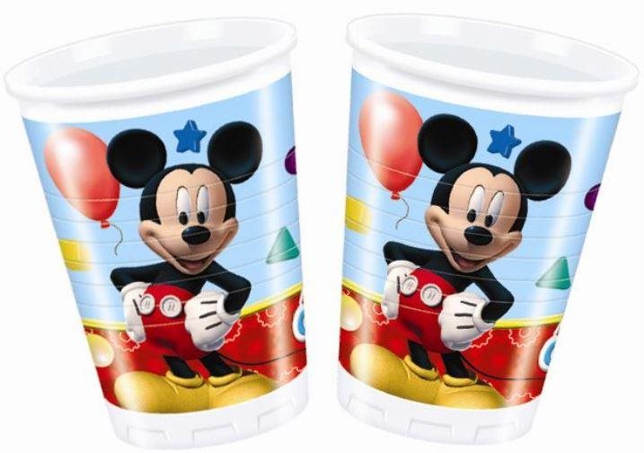Poháriky myšiak Mickey Mouse – 200 ml – 8 ks