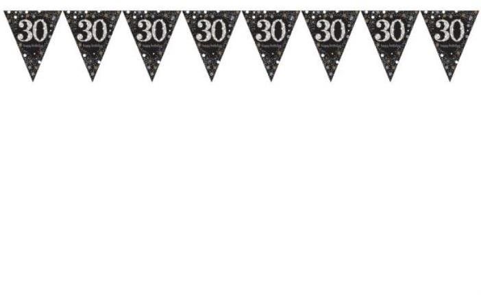 Girlanda vlajky 30 rokov – narodeniny – happy birthday – 400 cm