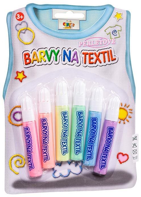 SMT Creatoys Farby na textil perleťové 6 ks