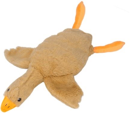 Aga4Kids Plyšový vankúš Hus, hnedý 130 cm