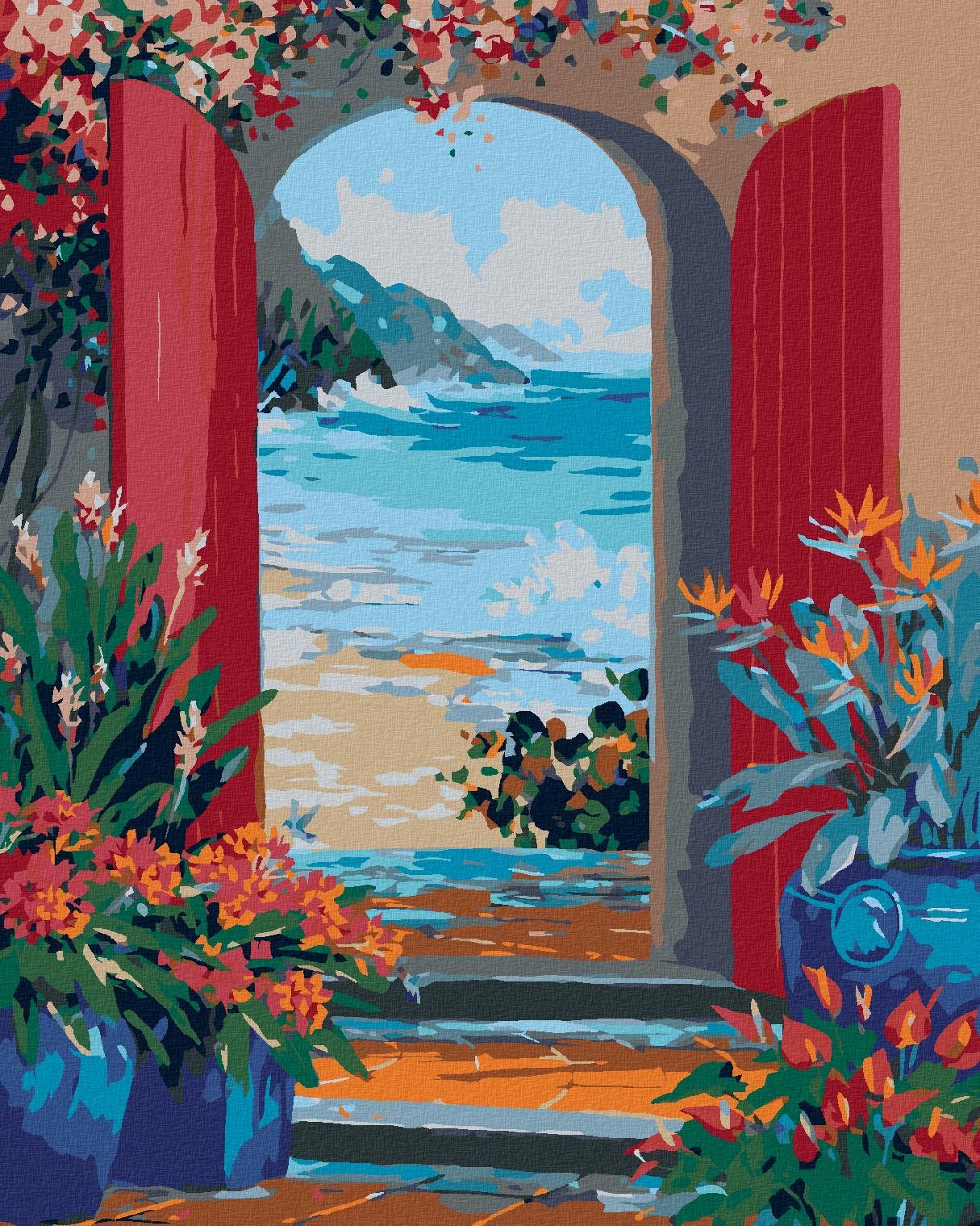 Diamondi – ZO ZÁHRADY NA PLÁŽ, 40 × 50 cm, napnuté plátno na rám