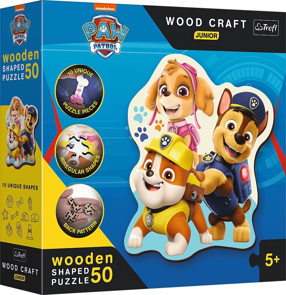 TREFL wood craft junior puzzle Labková patrola 50 dielikov