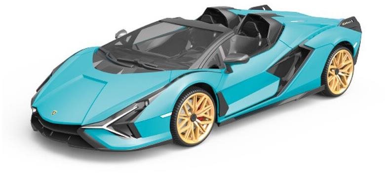 RE.EL Toys RC auto Lamborghini Sian 1 : 12 modrá metalíza, proporcionálne RTR LED 2,4 Ghz