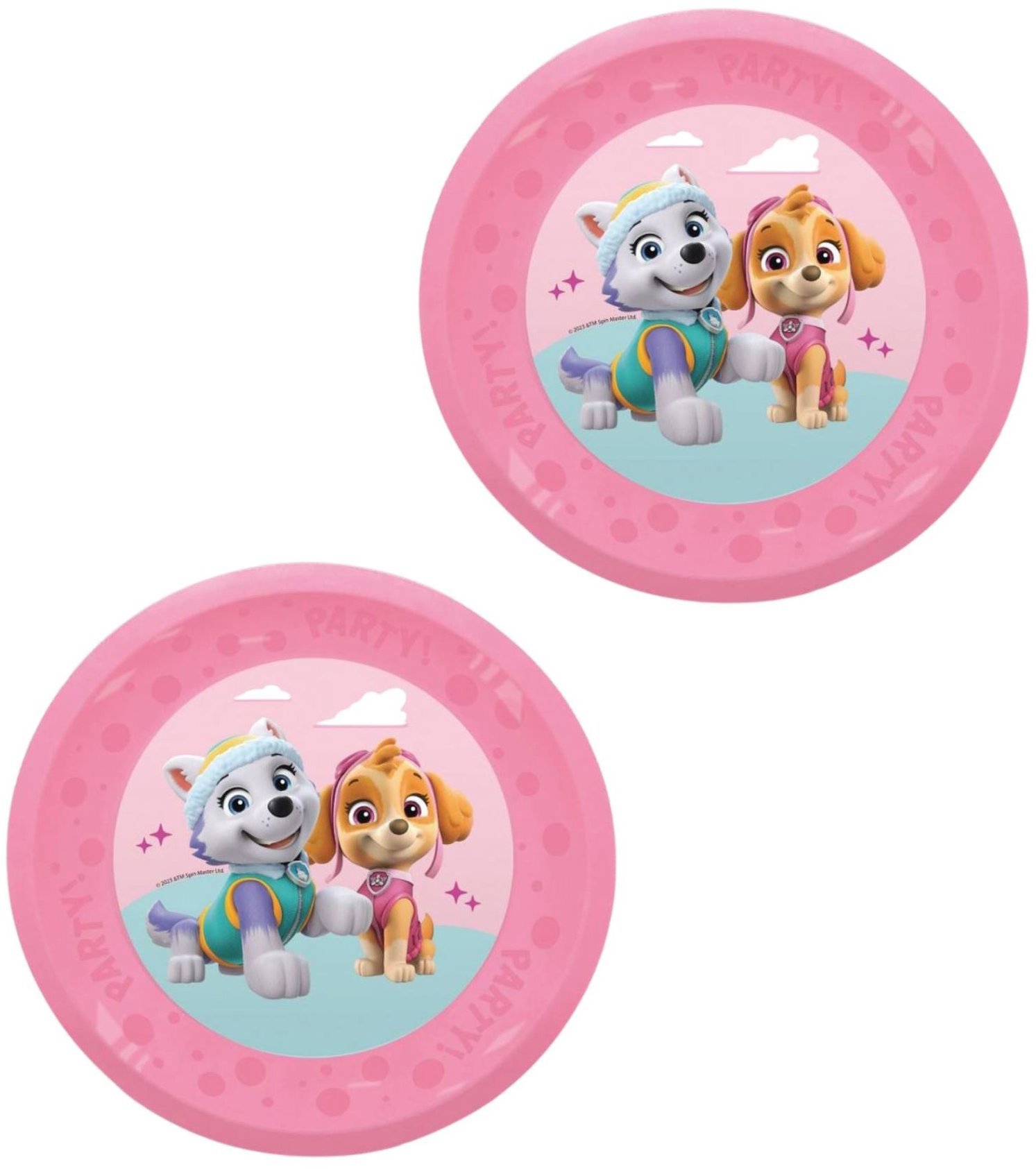 GODAN Plastový tanier Labková patrola – Sky a Everest 21 cm, 2 ks