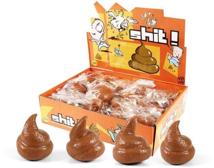 Antistresová loptička hovienko – srandička – 1 ks