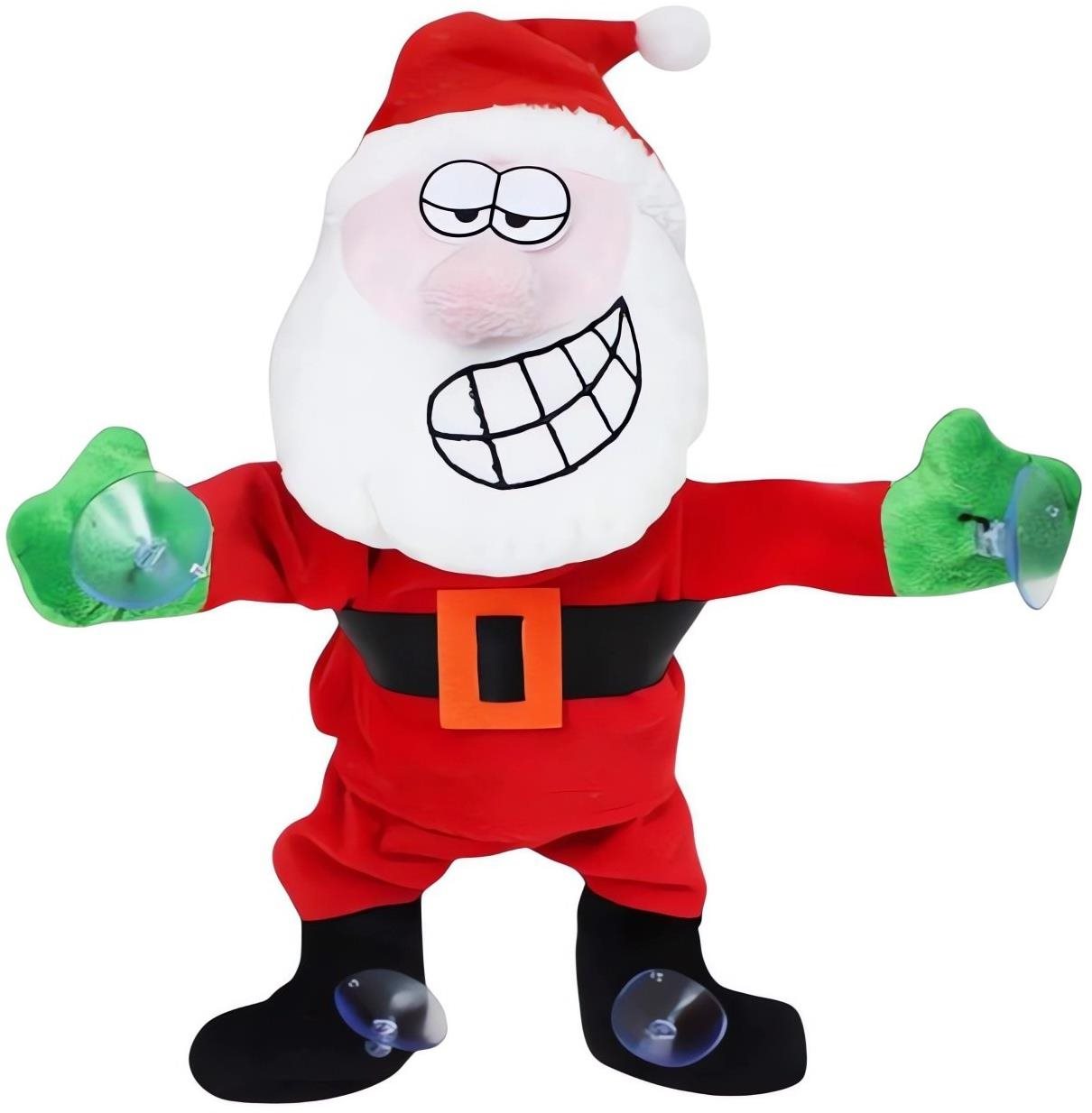 Verk 26287 Tancujúci a spievajúci Santa Claus na okno 30 cm