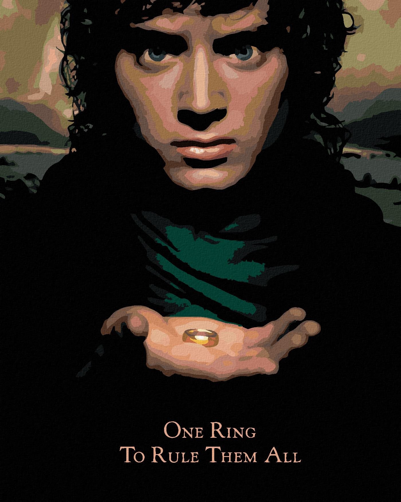 Zuty – Frodo s prsteňom (Pán Prsteňov), 40 × 50 cm, bez rámu a bez napnutia plátna