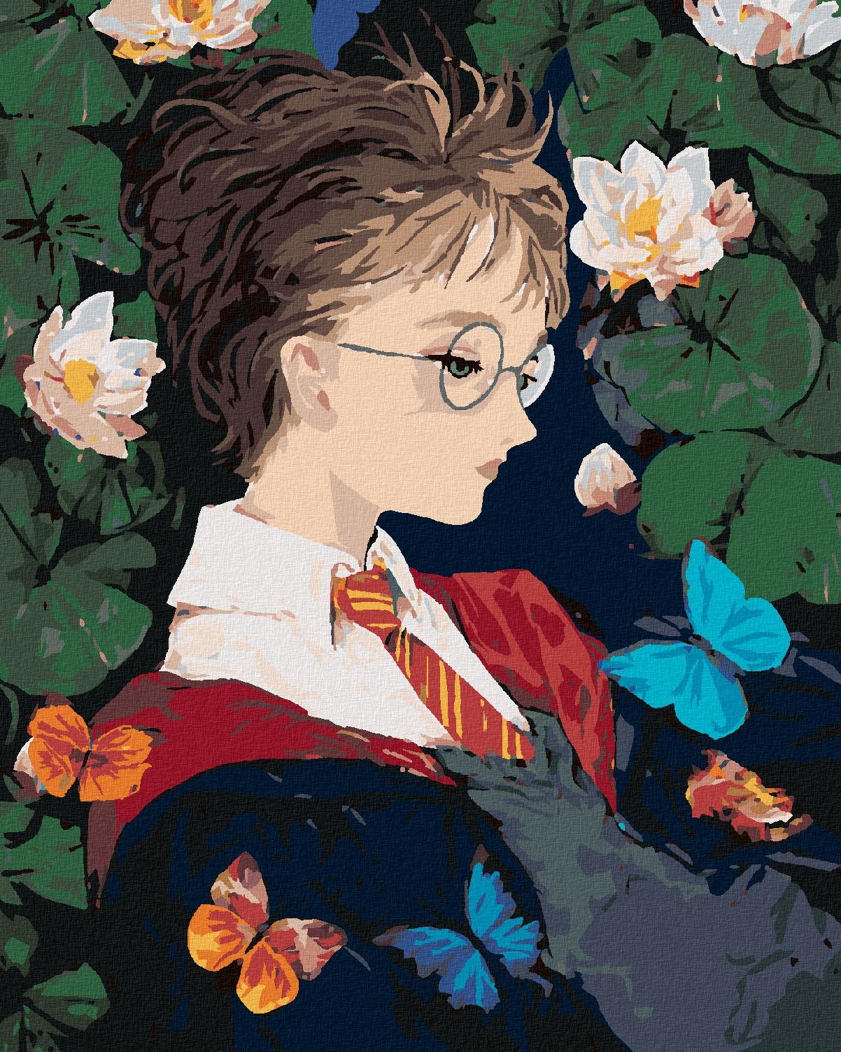 Zuty – Harry Potter a motýle, 40 × 50 cm, plátno napnuté na rám