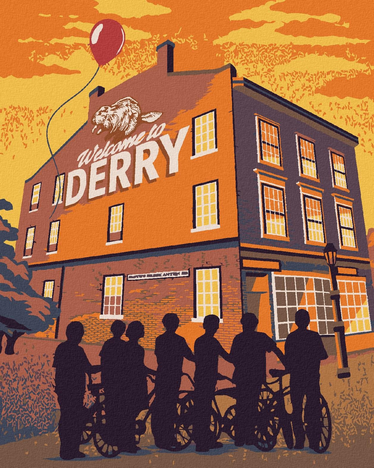 Zuty – Vitajte v Derry (To), 40×50 cm, bez rámu a bez vypnutia plátna