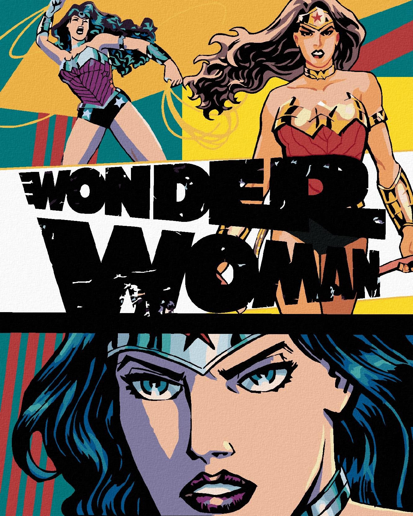 Zuty – Wonder Woman 3× plagát, 40×50 cm, vypnuté plátno na rám