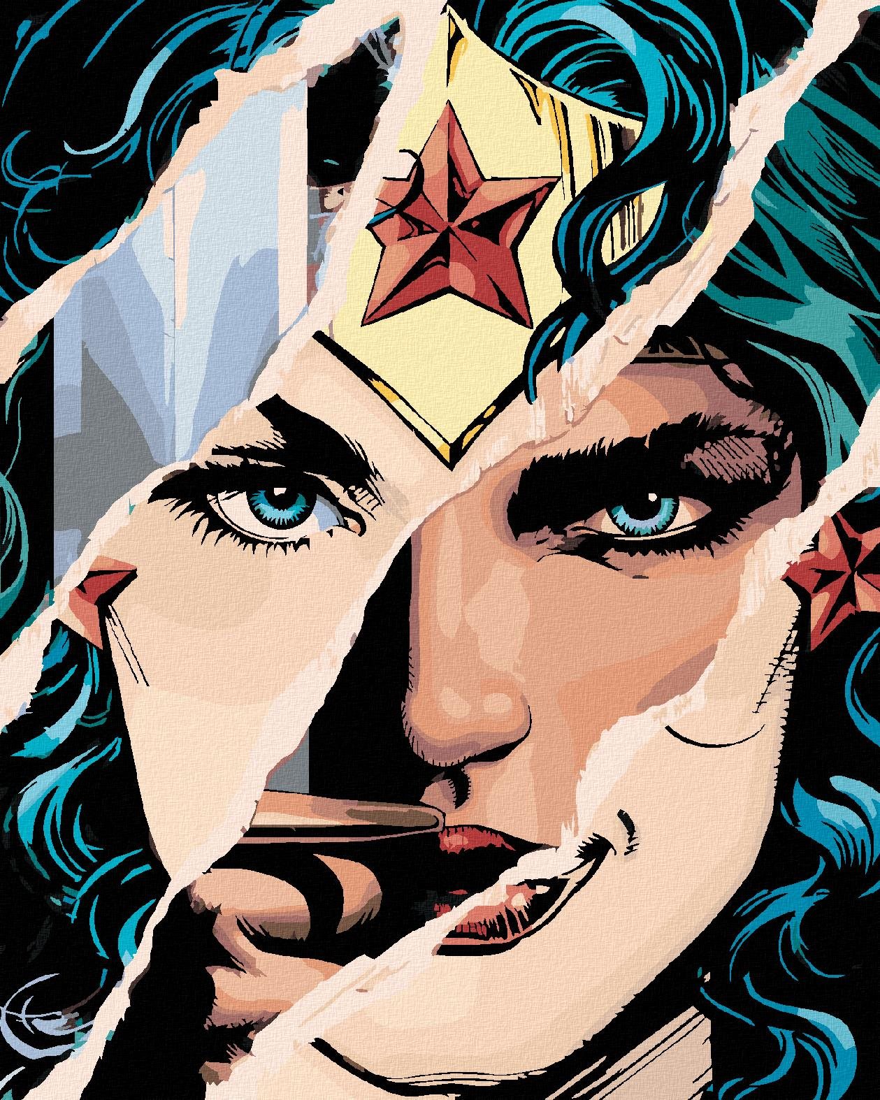 Zuty – Wonder Woman papier II, 40 × 50 cm, plátno napnuté na rám