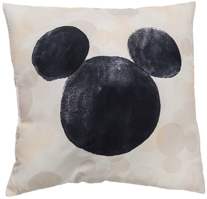 TEXTILOMANIE Dekoračný vankúšik Mickey Mouse 40 × 40 cm, krémový