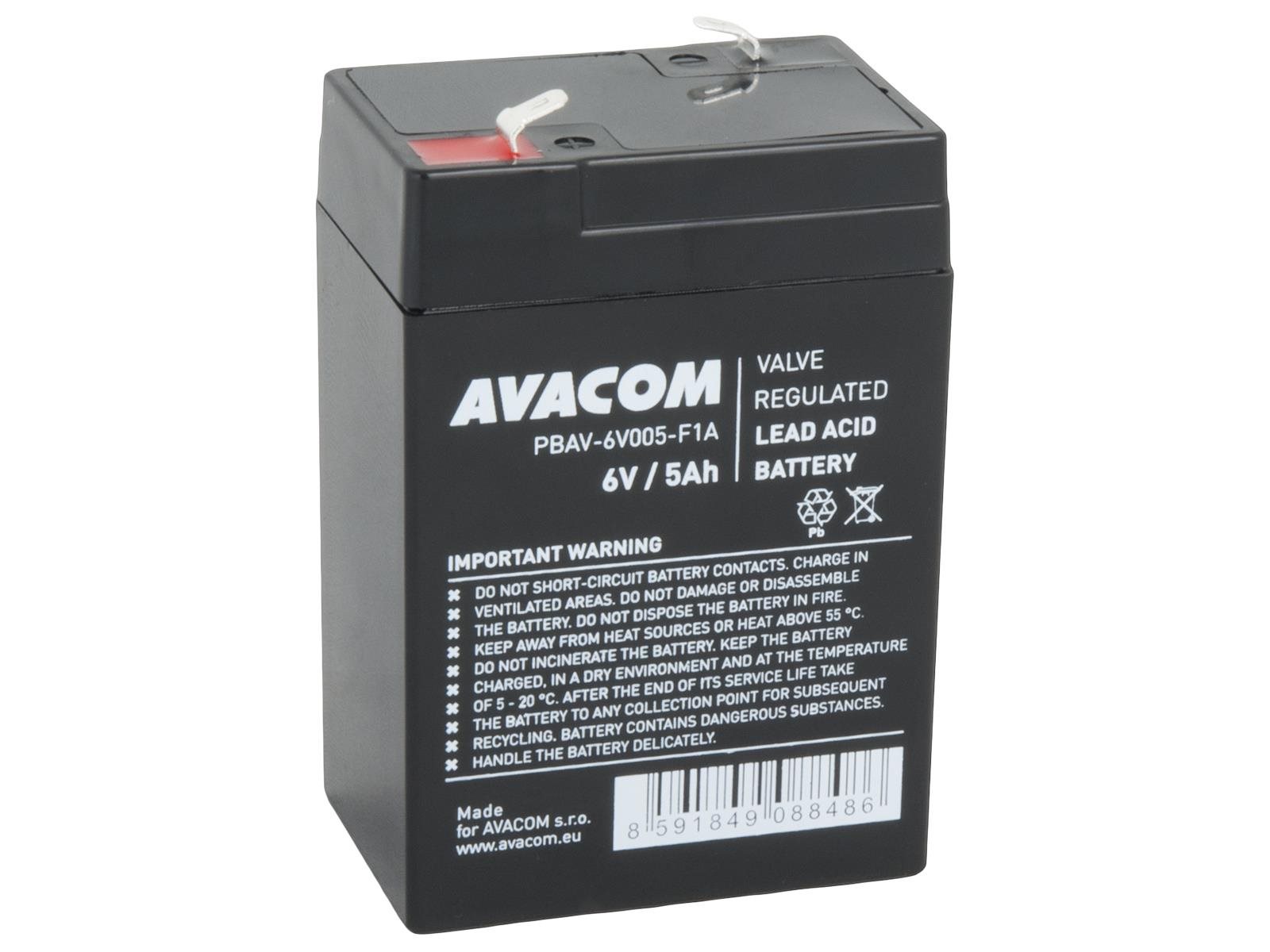 AVACOM batéria 6 V 5 Ah F1