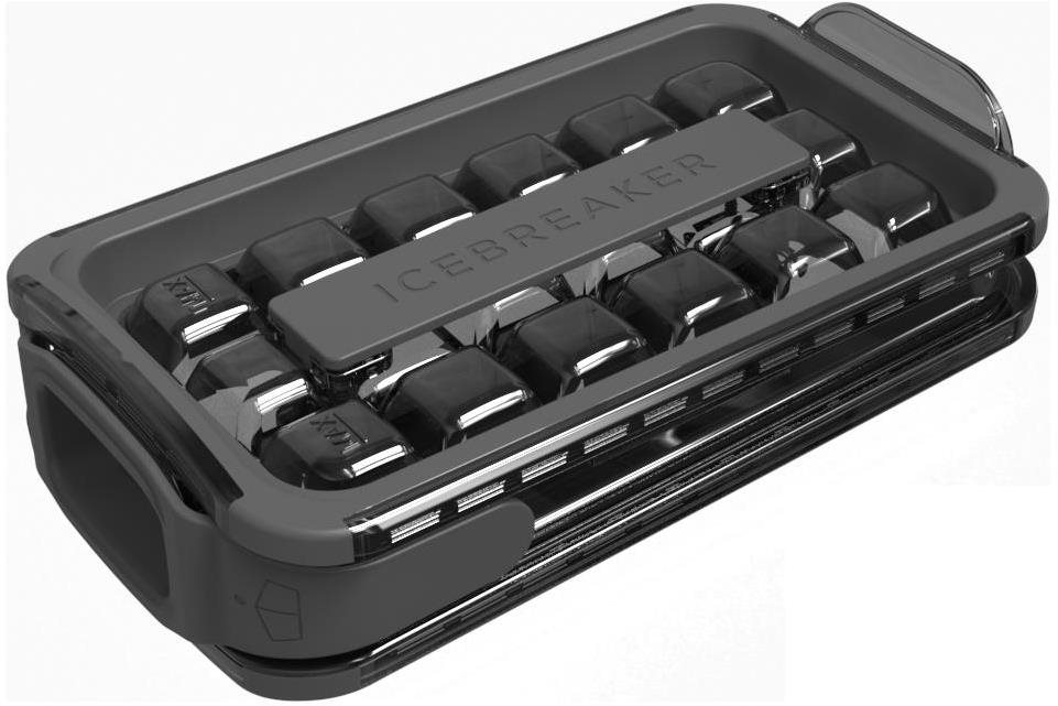 IceBreaker Nordic 4-in-1 Ice Cube Tray POP 2.0 Clear Black