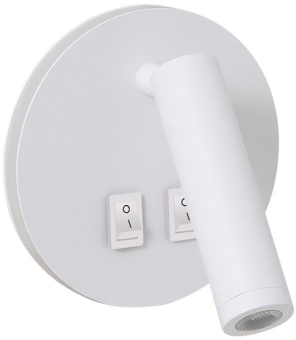 IMMAX GOAL 2 vypínače, LED, 6 W, biela