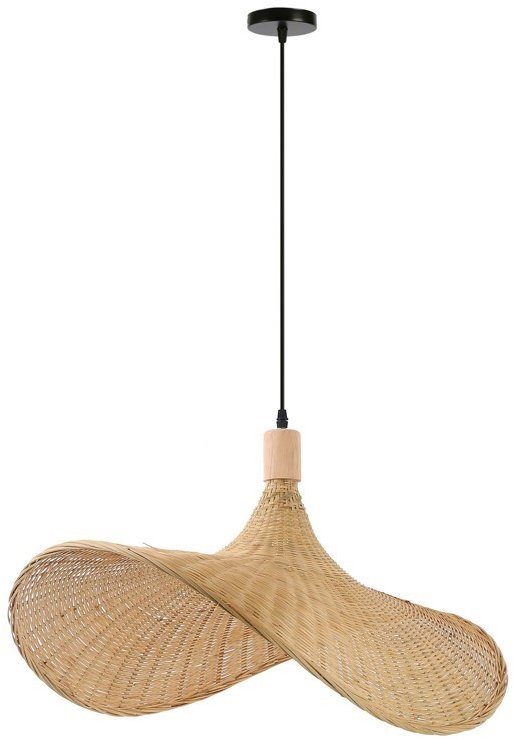 IMMAX BOHO SOMBRERO dizajnové závesné D 70 cm, E27 prírodný ratan