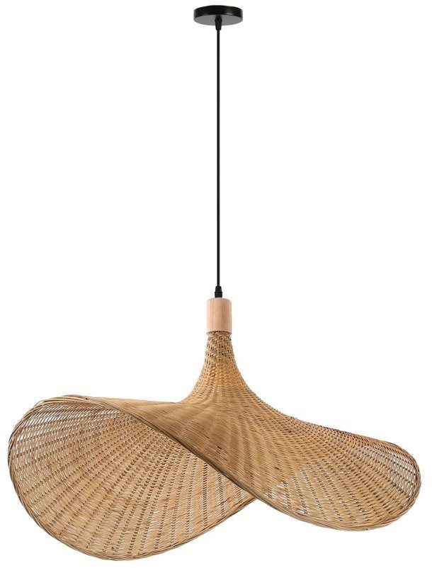 IMMAX BOHO SOMBRERO dizajnové závesné D 80 cm, E27 prírodný ratan