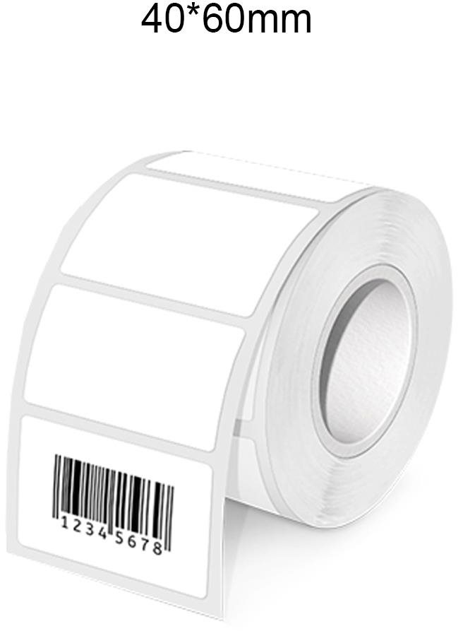 IMMAX Samolepiaca 40 × 60 mm pre tlačiareň DTS01, termo rola 125 ks