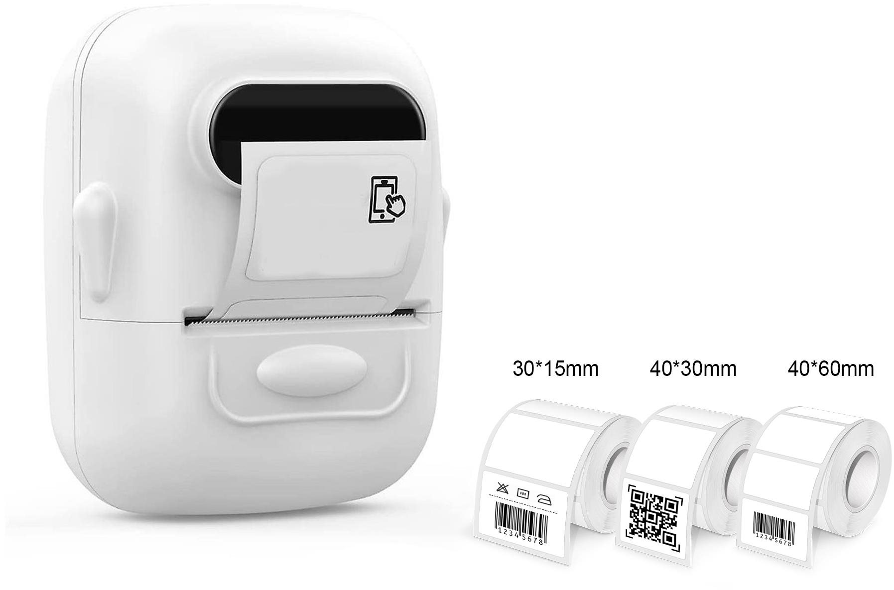 IMMAX Bluetooth Smart tlačiareň štítkov DTS01 + samolepiace etikety DTS02 + DTS04