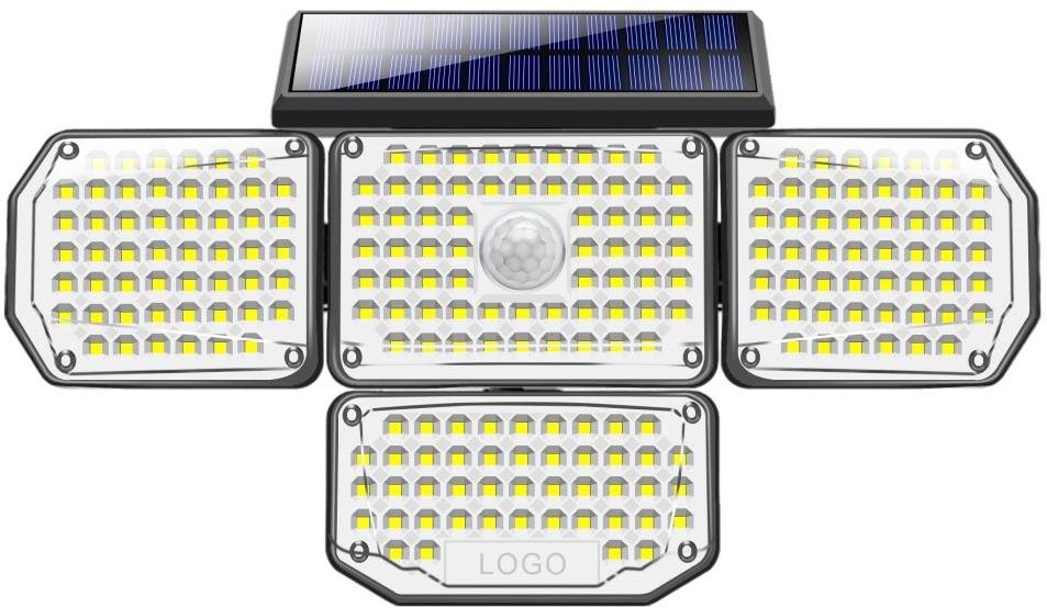 IMMAX CLOVER-2 Vonkajšie solárne nástenné LED osvetlenie s externým solárnym panelom