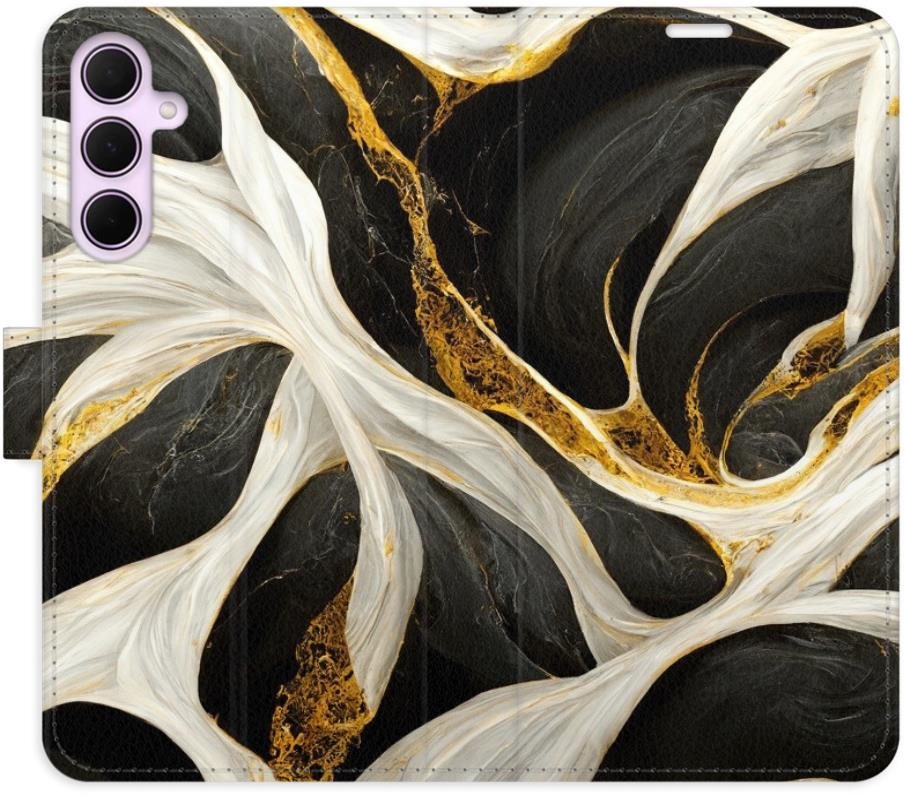 iSaprio Flip puzdro BlackGold Marble na Samsung Galaxy A35 5G