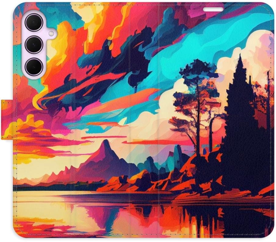 iSaprio Flip puzdro Colorful Mountains 02 na Samsung Galaxy A35 5G