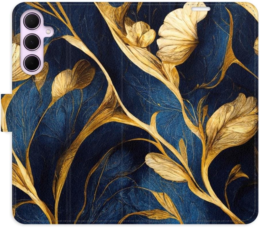 iSaprio Flip puzdro GoldBlue na Samsung Galaxy A35 5G