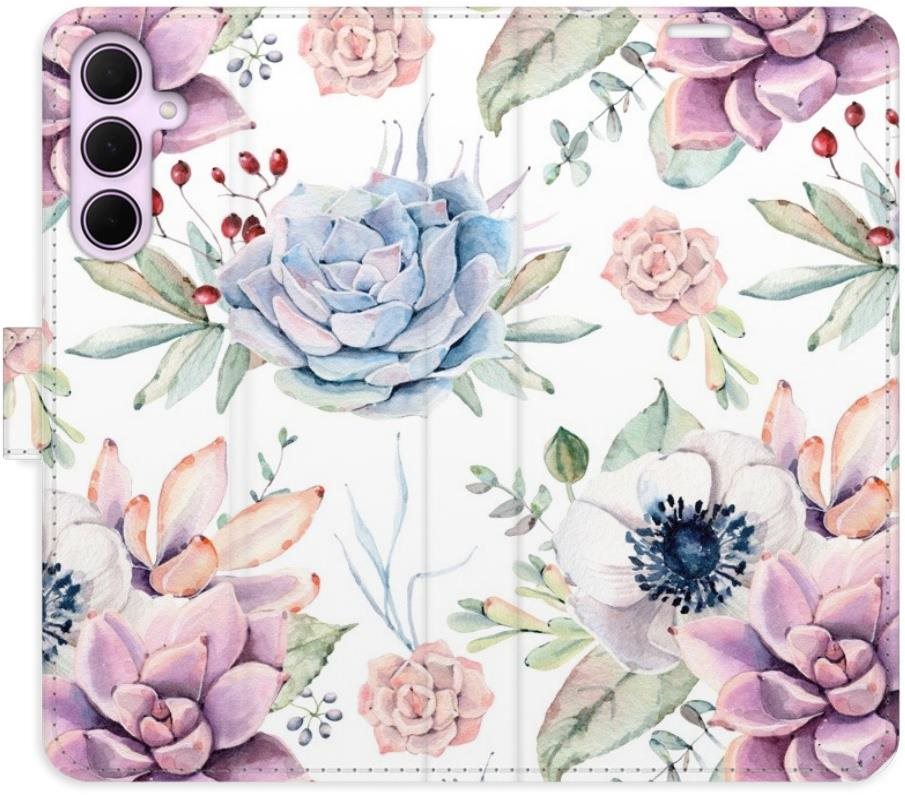 iSaprio Flip puzdro Succulents Pattern na Samsung Galaxy A35 5G
