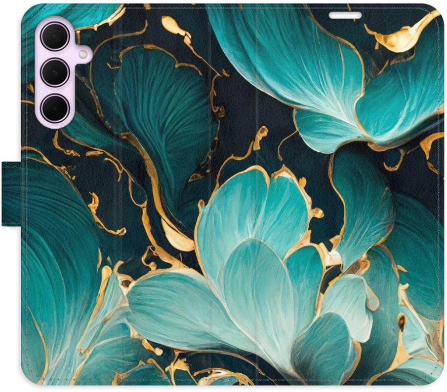 iSaprio Flip puzdro Blue Flowers 02 na Samsung Galaxy A55 5G