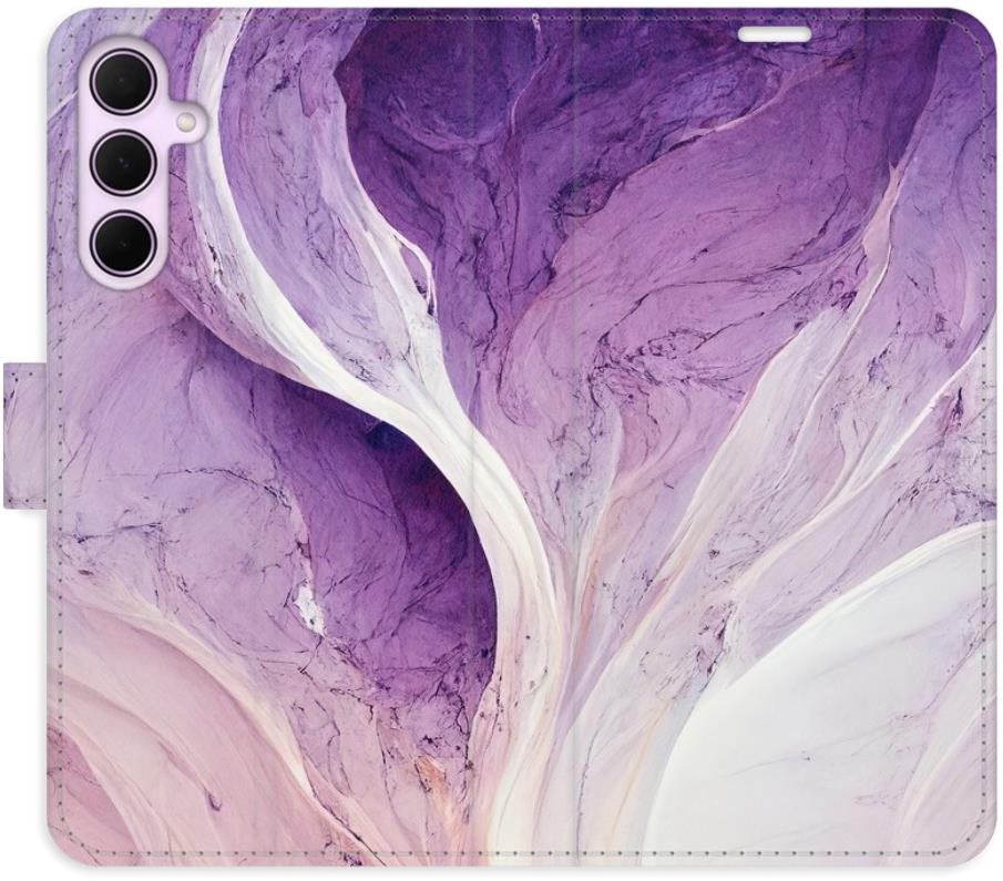iSaprio Flip puzdro Purple Paint na Samsung Galaxy A55 5G