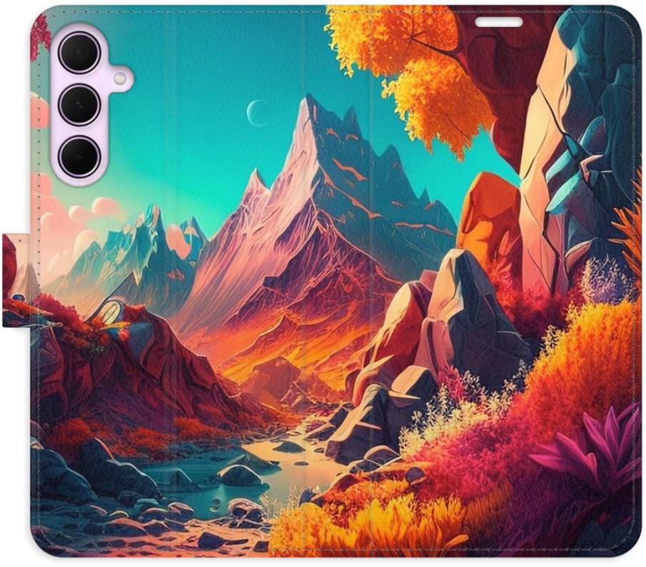 iSaprio Flip puzdro Colorful Mountains na Samsung Galaxy A55 5G