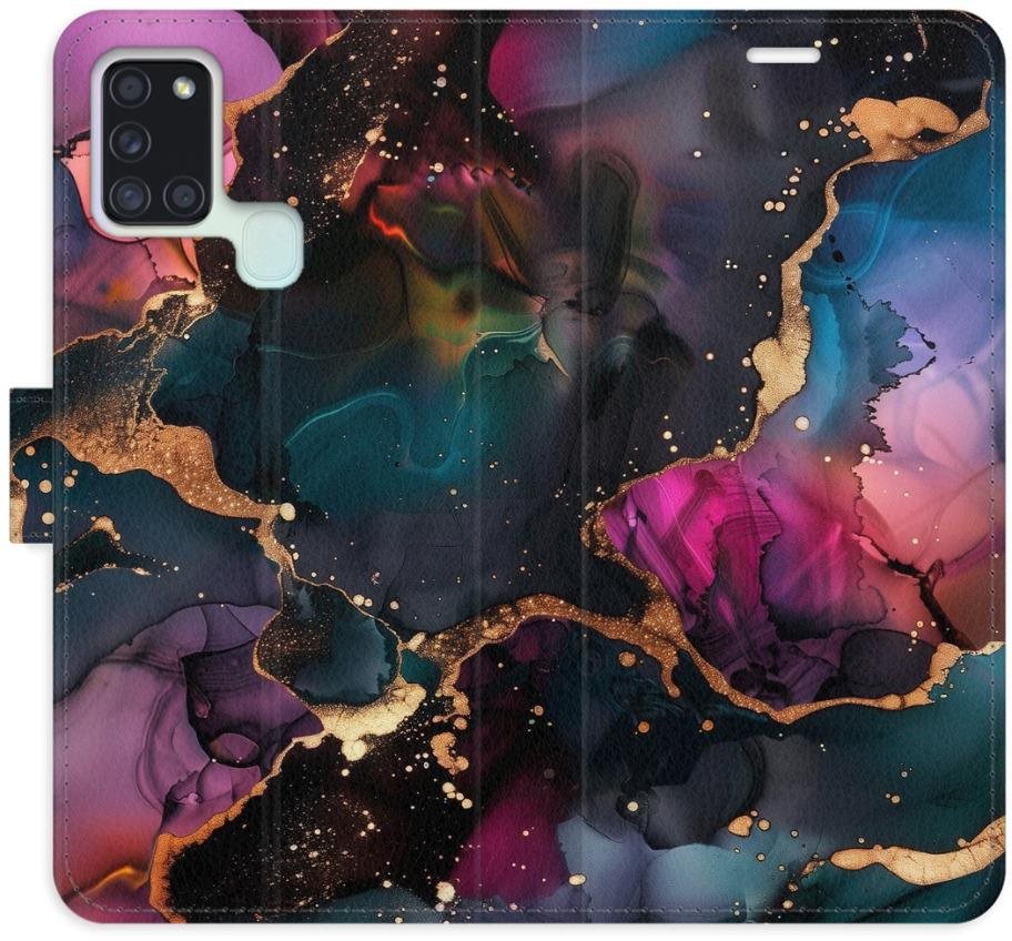 iSaprio Flip puzdro Dark Marble pre Samsung Galaxy A21s